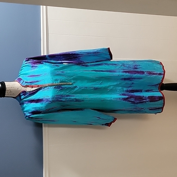 Soft Surroundings 100% silk tunic PXS - Picture 2 of 9